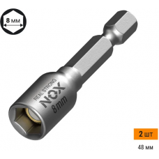 Головка торцевая NOX магнитная  8х48мм, 2 шт карта NUT SETTER